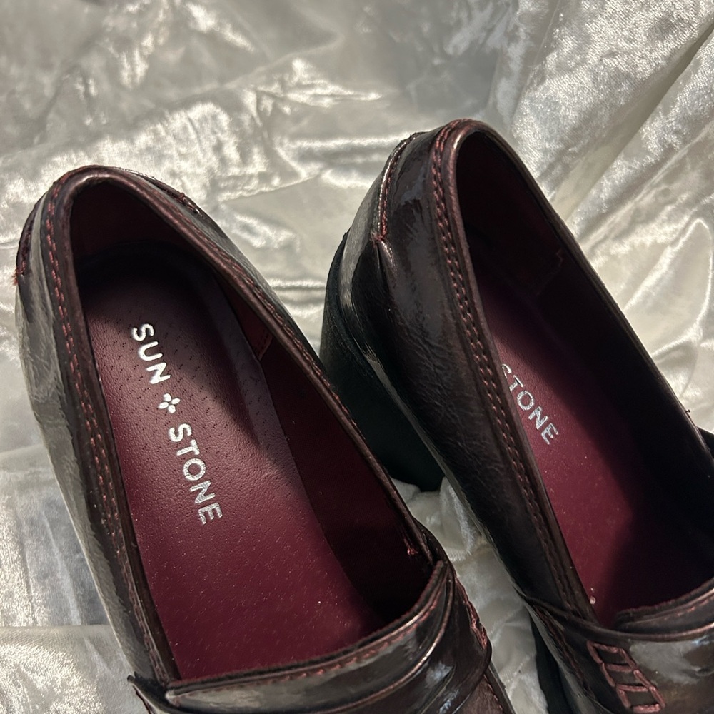 NWOB SUN + STONE PLATFORM LOAFERS. 6.5 - Picture 6 of 9
